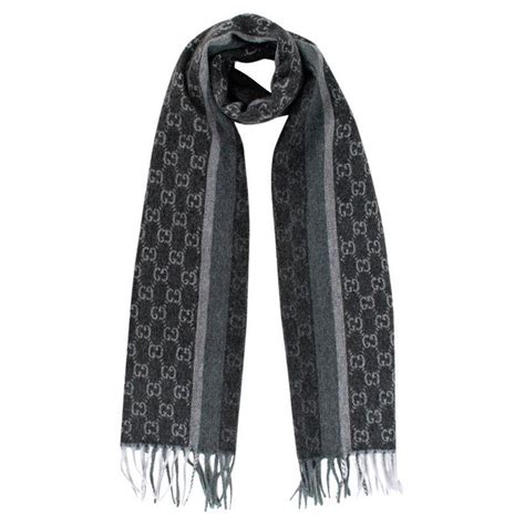 gucci scarf anthracite